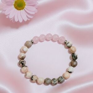 Rose Quartz/Pink Zebra Jasper